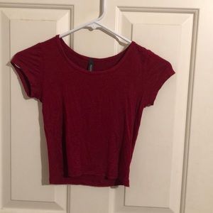 Red crop top